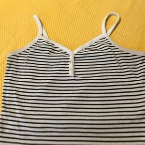 No Boundaries Black and White Striped Top